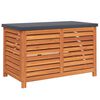 vidaXL Garden Storage Box Reddish-brown Solid eucalyptus wood Medium