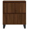 vidaXL Sideboard Brown Oak Engineered Wood, Iron Buffet Rectangular