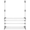 vidaXL Drying Rack for Balcony 21.3"x9.8"x16.5" Aluminum