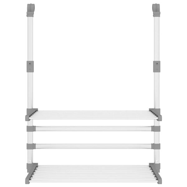 vidaXL Drying Rack for Balcony 21.3"x9.8"x16.5" Aluminum