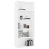vidaXL Book Cabinet White Engineered wood Book Cabinet Rectangular