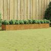 vidaXL Garden Raised Bed Rusty Metal Look Corten Steel Large Durable