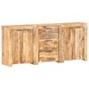 vidaXL Sideboard with 3 Drawers and 4  Doors Solid Mango Wood