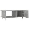 vidaXL Coffee Table Concrete Grey Engineered wood, Iron Medium