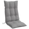 vidaXL Highback Chair Cushion Set of 2 Gray Oxford fabric (100% polyester)