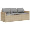 vidaXL Garden Sofa Set Beige