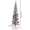 vidaXL Christmas Tree Black PVC, steel 8 ft Christmas Tree Cone-shaped