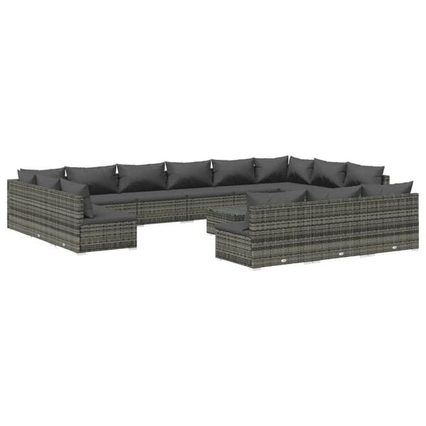 vidaXL Garden Lounge Set Grey, Anthracite