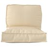 vidaXL Pallet Cushion Set 2 pcs Beige Oxford Fabric