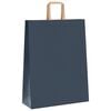 vidaXL Paper Bags 250 pcs with Handles Blue 12.6x4.7x16.5"
