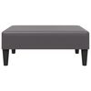 vidaXL Footstool Gray Faux leather, plywood, plastic Compact Durable
