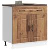 vidaXL Kitchen Base Cabinet Old wood Engineered wood 31.5 x 18.1 x 32.1 in