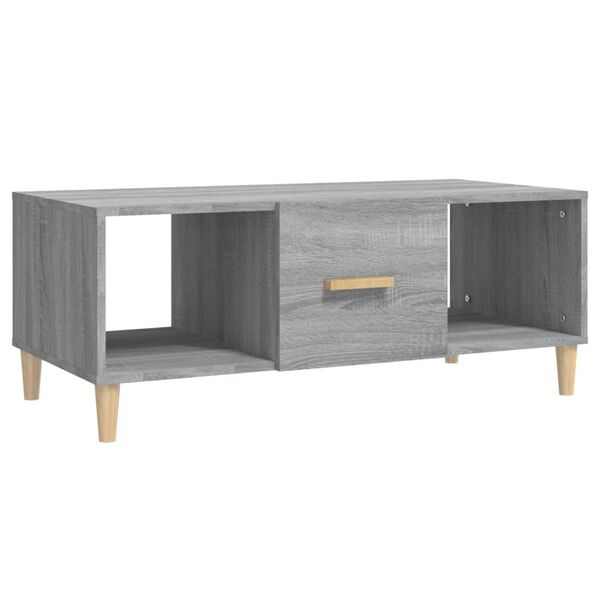 vidaXL Coffee Table Grey Sonoma Engineered wood Medium Coffee Table