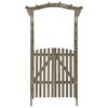vidaXL Pergola Grey Solid Firwood, Solid Pine Wood Large