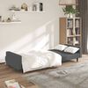 vidaXL Sofa Bed Dark Grey Velvet (100% polyester), wood, foam, plastic