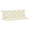 vidaXL Garden Bench Cushion Set of 2 Cream White Oxford fabric