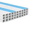 vidaXL Cable Trunking Self-Adhesive 2.4"x1.6" 98.4' PVC