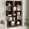 vidaXL Bookcase Smoked Oak Engineered wood 40.2 x 11.0 x 67.7 in
