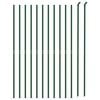 vidaXL Wire Mesh Fence with Flange Green 6.6x82.0'