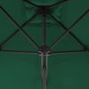 vidaXL Garden Parasol Green Polyester, Steel Large