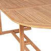 vidaXL Outdoor Dining Set Natural Teak Solid Teak Wood Large Foldable
