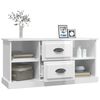 vidaXL TV Cabinet High gloss white Engineered wood Medium TV Cabinet