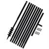 vidaXL Ground Drill Handle 3.15" with Extension Tube 29'6" Steel