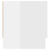 vidaXL Wardrobe High gloss white Engineered wood Compact Wardrobe