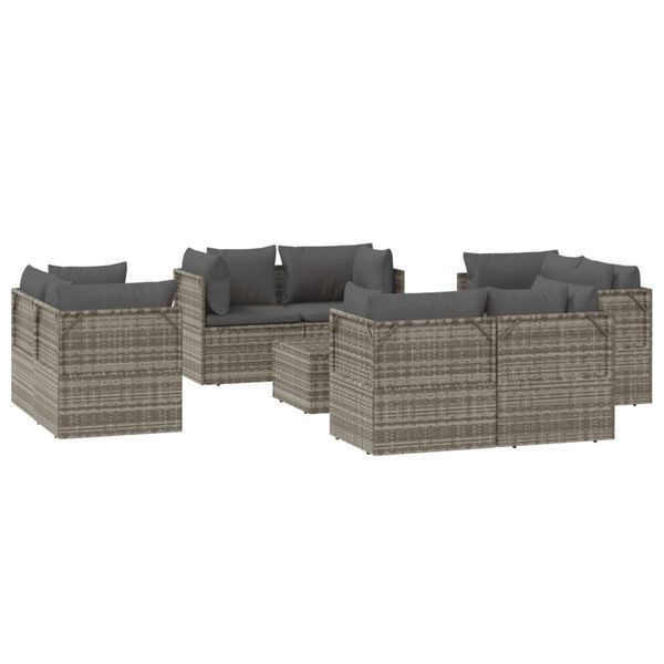 vidaXL Garden Lounge Set Grey