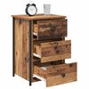 vidaXL Bedside Cabinet with Drawer Brown Solid Reclaim Wood