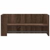 vidaXL Wall Shelf Brown oak Engineered wood 27.8 x 13.8 x 12.0 in
