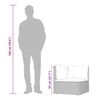 vidaXL Garden Corner Sofa Grey PE rattan, powder-coated steel, polyester