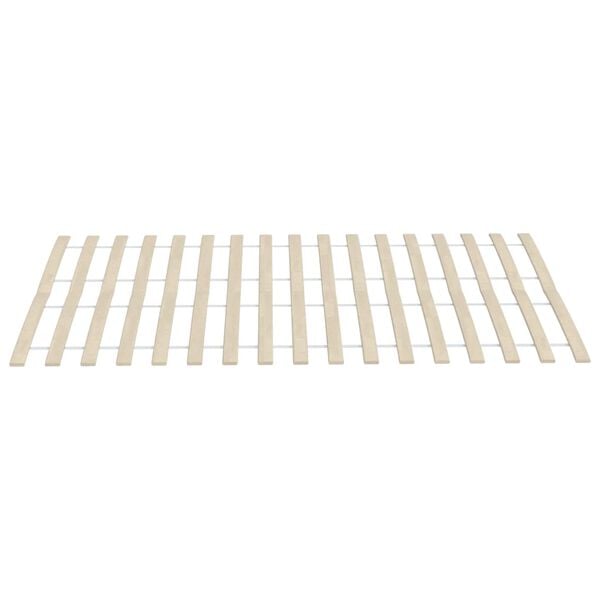 vidaXL Slatted Bed Base Natural Wood Solid poplar wood 80x200 in