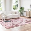 vidaXL Shaggy Rug Dusty Pink 100% Polyester Large Foldable Shaggy Rug