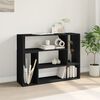 vidaXL TV Cabinet Black Engineered wood 39.4 in x 11.8 in x 19.7 in