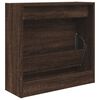 vidaXL Shoe Cabinet Brown Oak Engineered Wood Compact Shoe Cabinet