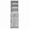 vidaXL Highboard Grey Sonoma 15.75 x 15.94 x 53.15 in Engineered Wood