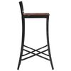 vidaXL Bar Chair Set of 4 Mixed color due to reclaimed wood