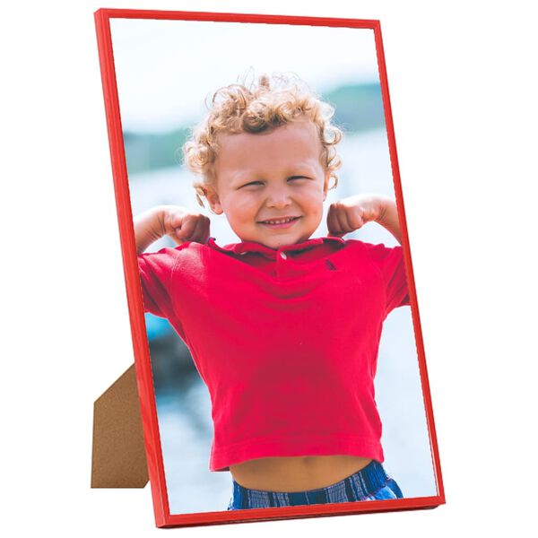 vidaXL Photo Frames Collage 5 pcs for Wall or Table Red 27.6x35.4" MDF