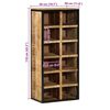 vidaXL Shoe Cabinet Brown 50 x 30 x 110 cm Solid Mango wood
