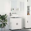 vidaXL Bathroom Furniture Set Wall-mounted 2 pcs White Engineered wood
