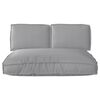 vidaXL Cushion Set 3 pcs Grey Oxford Fabric