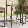 vidaXL Outdoor Bar Table Brown and Black