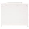 vidaXL Day Bed White Solid pine wood 39.4 x 78.7 in