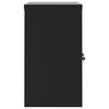 vidaXL File Cabinet Black Powder-Coated Steel Medium File Cabinet