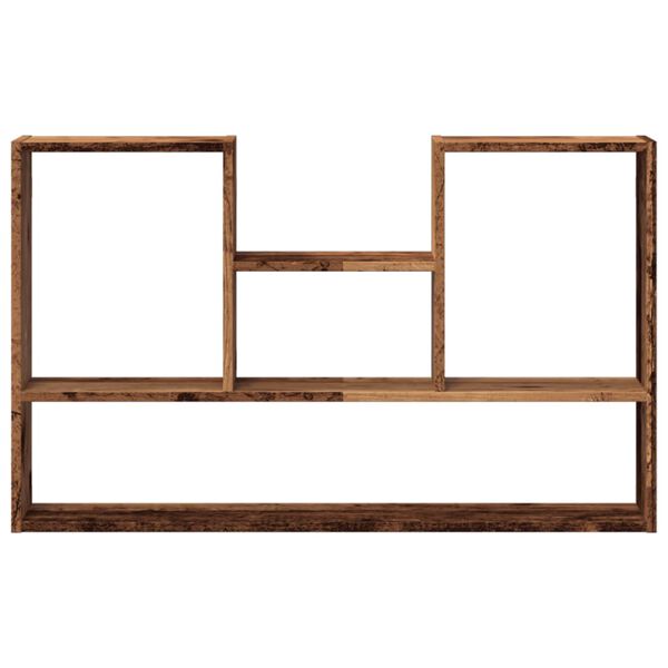 vidaXL Wall Shelf Old Wood Engineered Wood 39.0 in x 5.9 in x 23.6 in