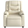 vidaXL Massage Recliner Chair Cream