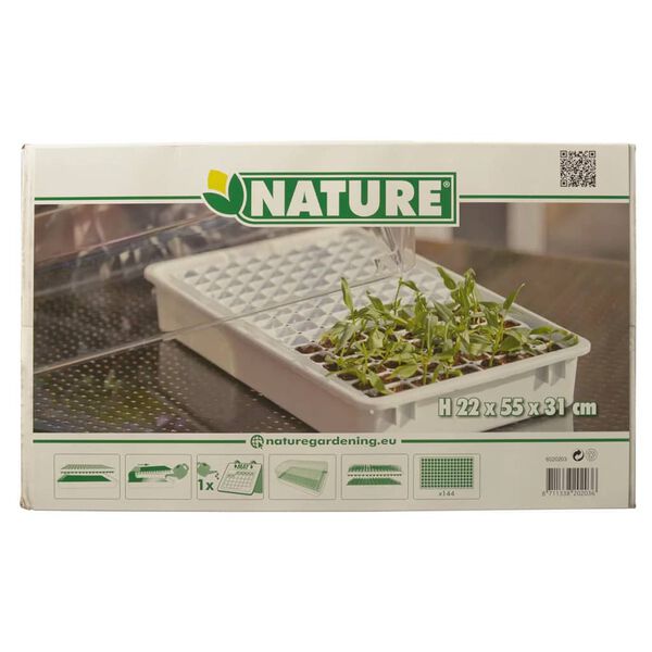 Nature Greenhouse White Plastic and polyester 21.7 Tiltable Greenhouse