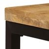 vidaXL Coffee Table Natural Mango Wood Finish Solid Mango Wood and Steel