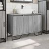 vidaXL Bathroom Sink Cabinet Grey Sonoma Engineered wood, metal Large